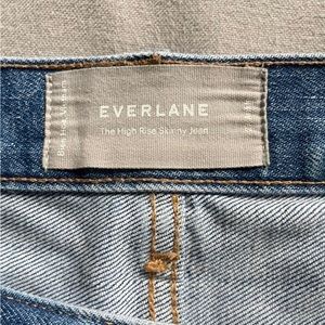 Everlane high rise skinny jeans